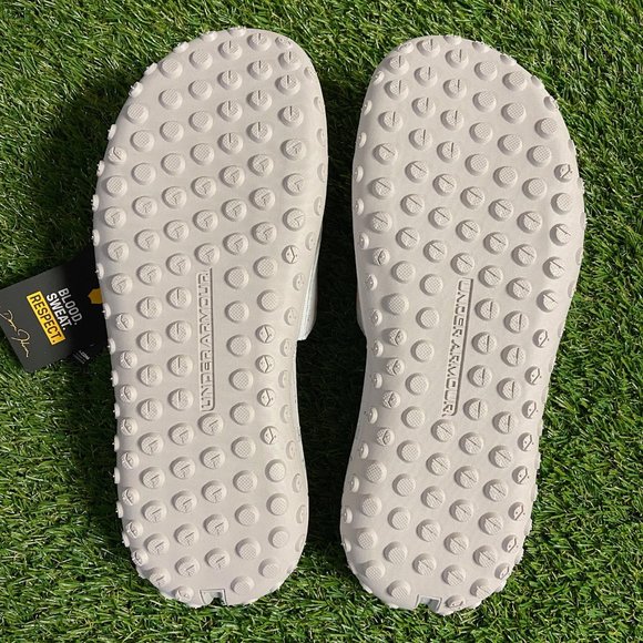 Under Armour Project Rock 3 Grey Surf Charged Slides Sandels Mens 12 3026034-101 main image 6